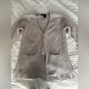 Donna Karan black label cashmere chunky cardigan